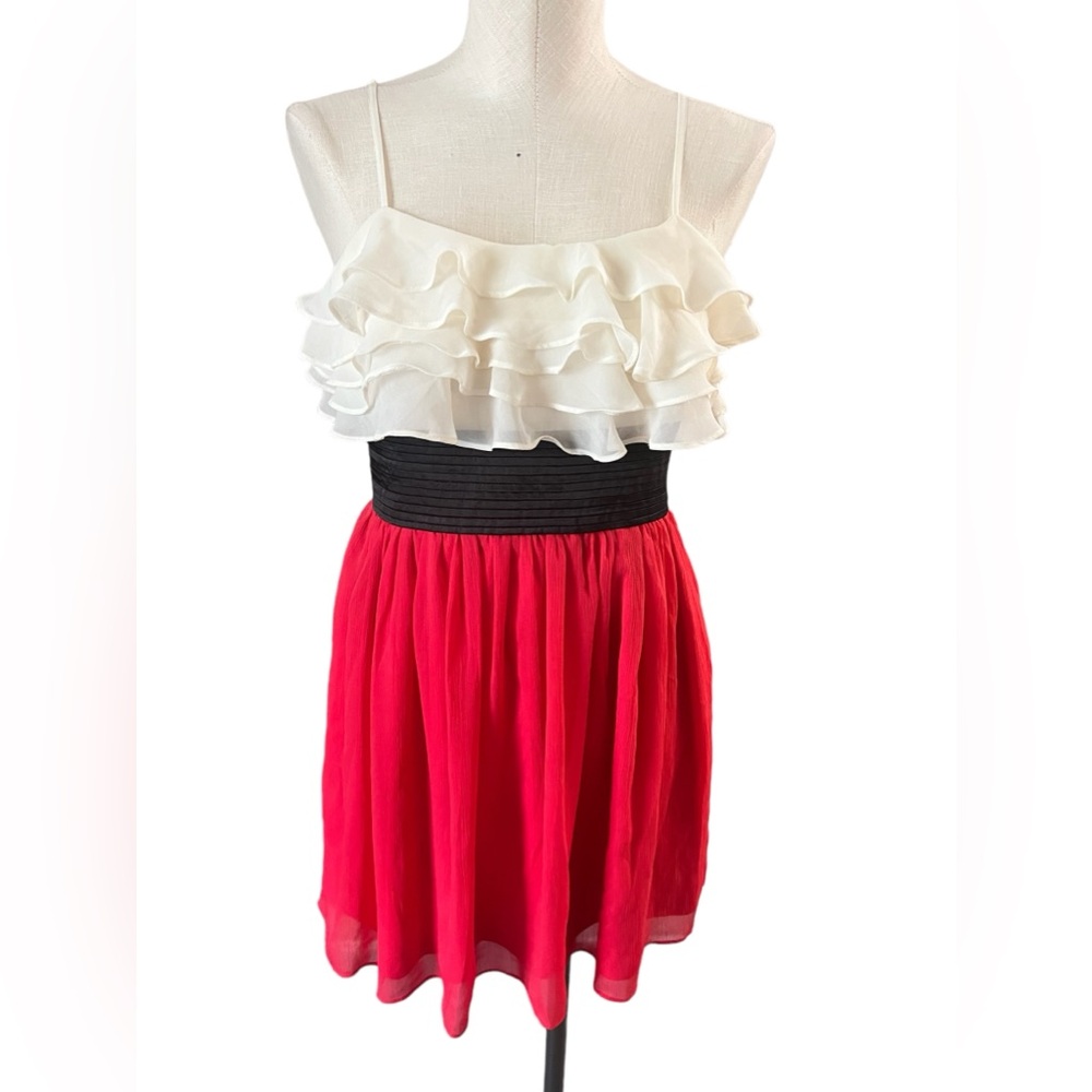 Ruffle Mini Dress with zipper